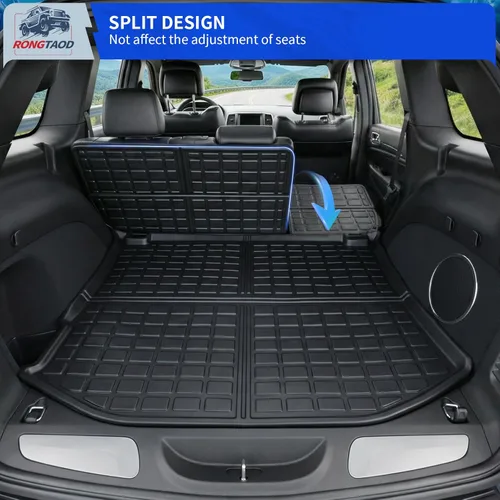 Miniatura 3 de Rongtaod Alfombrilla de Carga Compatible con Maletero de Jeep Grand Cherokee 2011-2021 Alfombrilla 2022 2023 para Maletero Grand Cherokee WK Forro