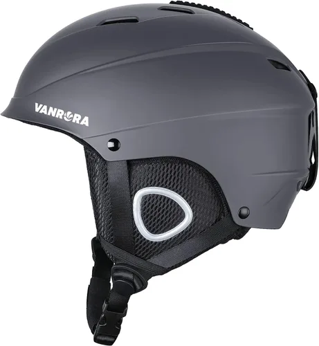 Miniatura 16 de VANRORA Casco de esquí, casco de snowboard para hombres y mujeres, ventilación con control de clima, ajuste de esfera, compatible con gafas, forro