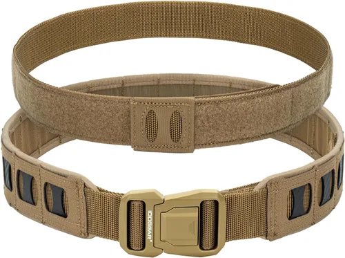 Miniatura 7 de IDOGEAR SPORTS Cinturón táctico resistente MOLLE de liberación rápida con 1.5 "/2 "exterior interior para hombres al aire libre Paintball Airsoft