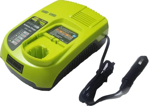 Compaitble con Ryobi P131 One+ portátil Dual Chemistry Litio Ion o NiCad cargador de vehículo, cargador de batería de coche, para batería P107 P102