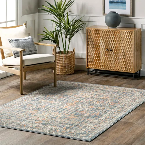 Miniatura 18 de Nuloom Aadhya - Alfombra geométrica de 2 x 8 pies para sala de estar, dormitorio, comedor, entrada, pasillo, color marrón claro