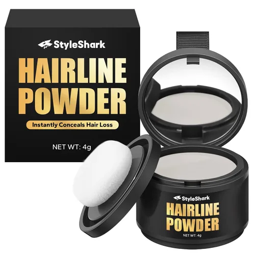 Miniatura 14 de Polvo de línea capilar – a prueba de manchas para cabello fino, color a prueba de sudor para mujeres y hombres (marrón oscuro)