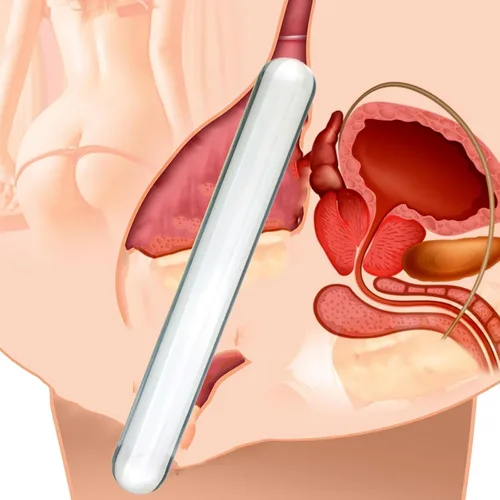 Miniatura 8 de Enchufe anal de vidrio grande, consolador de vidrio grande con tapón anal anal, juguetes sexuales transparente y liso, consolador de doble extremo