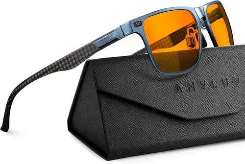 Miniatura 13 de ANYLUV Blue Light Glasses Men, Carbon Fiber Working Blue Light Blocking Glasses Relieve Eyestrain for Men Women
