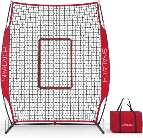 Pantalla portátil de bateo y lanzamiento para béisbol/sóftbol, funciona tanto para jugadores diestros como zurdos y protege a lanzadores y