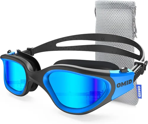 OMID - Gafas de natación polarizadas P2, gafas antivaho para natación para hombres y mujeres adultas