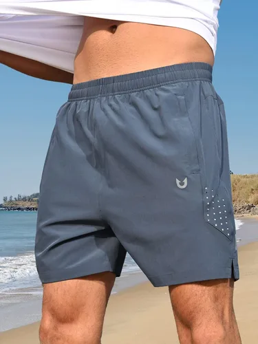 Miniatura 2 de NORTHYARD Pantalones cortos de gimnasio para correr con entrepierna de 5 pulgadas para hombre, pantalones cortos deportivos de secado rápido