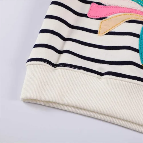 Miniatura 3 de HILEELANG - Sudadera de manga larga y cuello redondo para niña, sin botones, para invierno