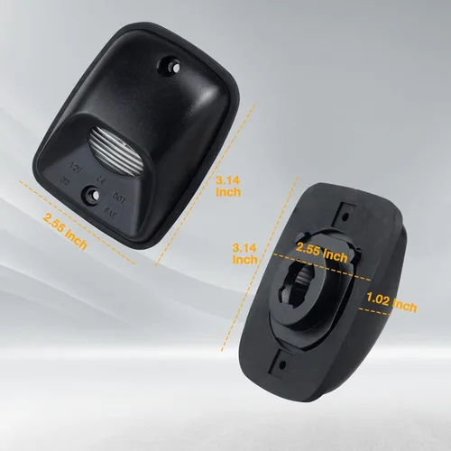 Miniatura 7 de HERCOO Luz LED para placa de matrícula, carcasa de lente, bombillas blancas, ensamblaje compatible con Toyota Tacoma 1995-2004, parachoques trasero