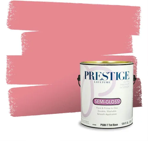 Miniatura 160 de Prestige Paints Pintura exterior e imprimación en uno, 1 galón, plano, coincidencia comparable de Valspar* Amber Rose*