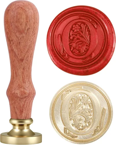 Miniatura 8 de Yoption Classic timbre para estampar en cera, 26 letras de la A a la Z, retro, s