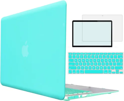Miniatura 13 de Compatible con MacBook Air 1369 A1466 versión 2010-2017, carcasa rígida de plástico 4 en 1 con protector de pantalla de teclado compatible con Apple