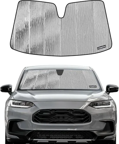 Miniatura 14 de Pigenius Parasol de parabrisas para Honda Civic Coupe 2006-2011, reversible plateado/negro