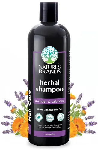 Miniatura 8 de Champú natural de Herbal Choice Mari (lavanda y caléndula, botella de 16 onzas líquidas) - Hecho con ingredientes orgánicos - Sin productos químicos