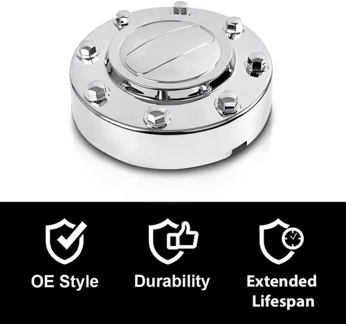 Miniatura 4 de G-PLUS Tapas centrales de rueda de 8 orejetas, ideales para llantas de camioneta y camión de 16 pulgadas - Compatible con Chevy Silverado/GMC Sierra