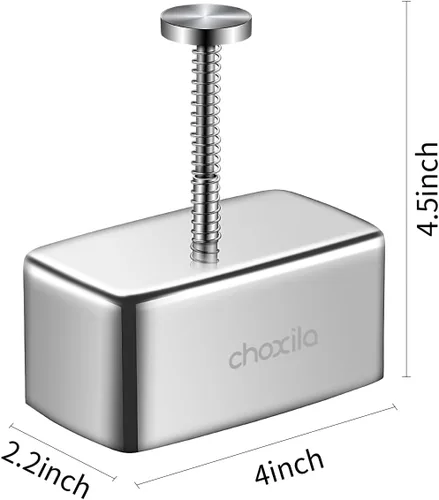 Miniatura 3 de choxila Molde Musubi de acero inoxidable, antiadherente para spam, molde de Musubi para hacer Musubi, kit de prensa onigiri para niños, Bento