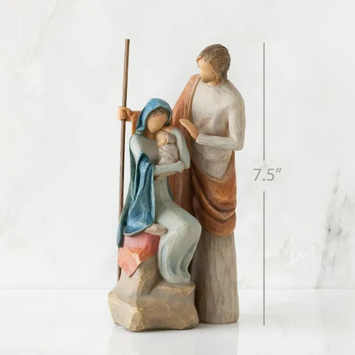 Miniatura 2 de Willow Tree The Holy Family - Juego completo de pesebre de 6 piezas en pequeña escala