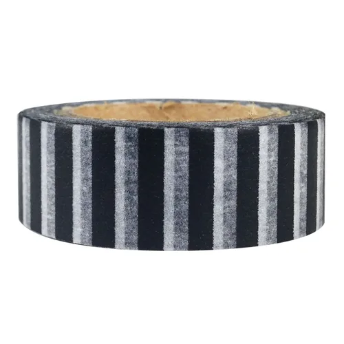 Miniatura 12 de Wrapables Cinta adhesiva japonesa a rayas Washi - Rayas de bloque verde diagonal Rayas diagonales de bloque verde