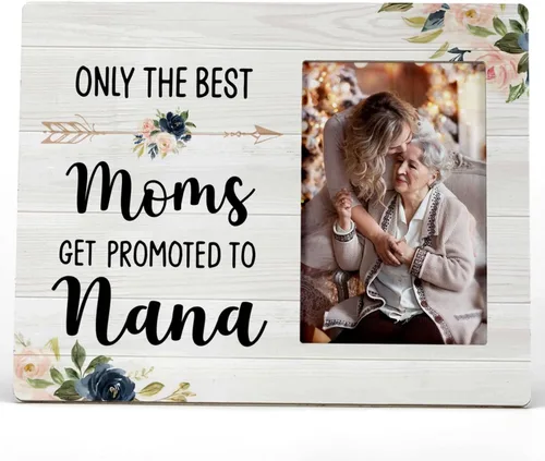 Miniatura 11 de FONDCANYON Justo cuando las abuelas piensan que su trabajo está hecho, alguien las llama abuelas geniales Marco de foto para anuncio de embarazo