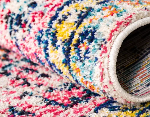 Miniatura 8 de Unique Loom Colección Monterey - Alfombra de área Adobe (2' x 3' 1" Rectángulo Azul/Beige)
