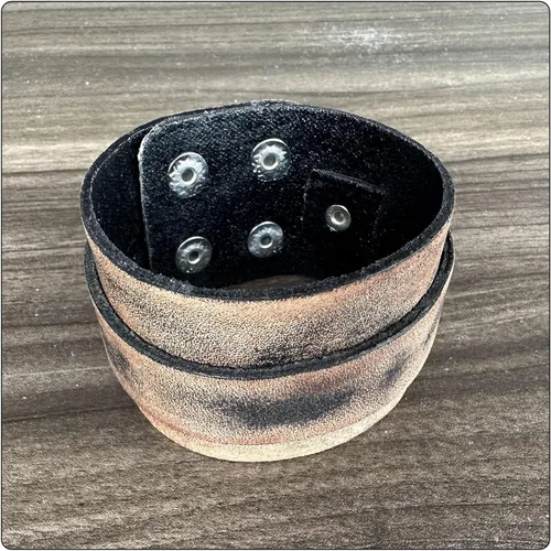 Miniatura 4 de Pulseras de cuero anchas punk vintage