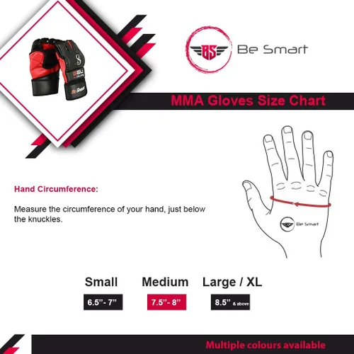 Miniatura 3 de BeSmart Guantes de Kickboxing UFC - Guantes de MMA para Sparring y Entrenamiento para Artes Marciales Mixtas, Adultos Hombres y Mujeres