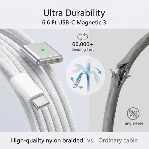 Miniatura 5 de Cargador Mag 3 de 140 W para Mac Book Pro/Air de 13/14/15/16 pulgadas y M1 M2 M3 M4 M5 (entre 2021-2026)