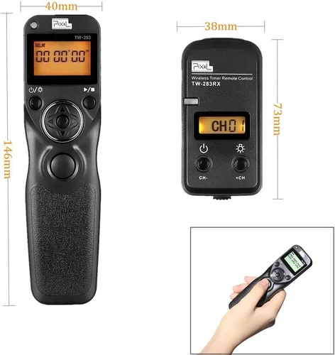Miniatura 3 de Pixel Remote Timer TW283-L1 Temporizador de liberación de obturador remoto para Panasonic S5 S1 G95 G91 G90 G9 G10 G70 GH3 GH4 GH5 GH6 GX7 G85 G81