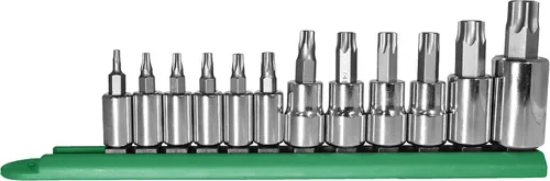 Miniatura 9 de Mayhew Tools 16003 Juego de brocas de doble unidad de perfil bajo, 11 piezas Torx, revestimiento de titanio Recubierto de titanio