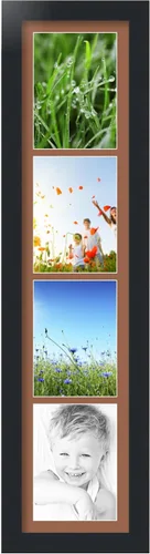 Miniatura 86 de Marco para fotos de ArtToFrames, 4 aberturas de 5′ x 7′ y marco negro satinado, de ArtToFrames, Madera, negro 4 - 8x10 - (2131)