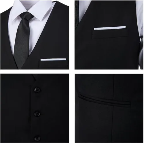Miniatura 4 de Chaleco de traje para hombre, chaleco formal de vestir de negocios para boda