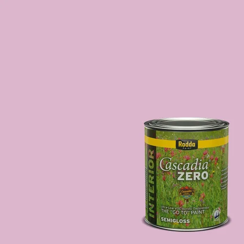 Miniatura 135 de Rodda Paint CASCADIA ZERO - Pintura satinada e imprimación para interiores en uno, 1 galón, Lady Flower Flor de señora