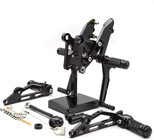 Miniatura 2 de FXCNC CNC Grom Billet - Juego de clavijas traseras para motocicleta, reposapiés totalmente ajustables, compatible con GROM MSX125 2012 2013 2014
