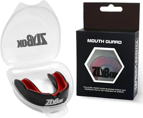 Miniatura 6 de Protector bucal deportivo de doble capa para adultos y jóvenes con funda, protección dental para boxeo, fútbol, artes marciales mixtas, hockey