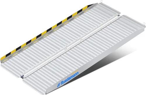 Miniatura 15 de Ruedamann Rampa para silla de ruedas de 2 pies, rampa portátil para silla de ruedas para la entrada del hogar, diseño más ancho, rampas plegables