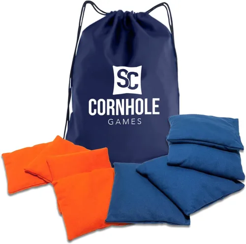 Miniatura 20 de Bolsas de cornhole resistentes al clima (juego de 8) - Tamaño/peso profesional de regulación (16 oz) - Uso en tableros de cornhole profesionales