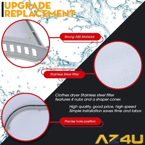 Miniatura 3 de Trampa de pantalla de filtro de pelusa para secadora que reemplaza para LG DLGX3701W DLGX4271W DLGX4071W DLGX3371V DLGX3361V DLGX3361W DLGX3371W