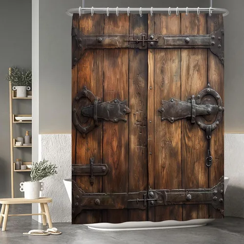 Miniatura 121 de Baocicoo - Cortina de ducha de abeja de miel, diseño de abeja de caricaturas, pista voladora, rústica, floral, para baño, decoración de bañera