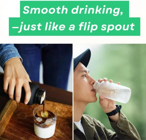 Miniatura 6 de WEMUG Máquina portátil de preparación en frío, 18.6 oz, diseño moderno y simple, a prueba de fugas, ultraligera, sin BPA, plástico duradero, 365