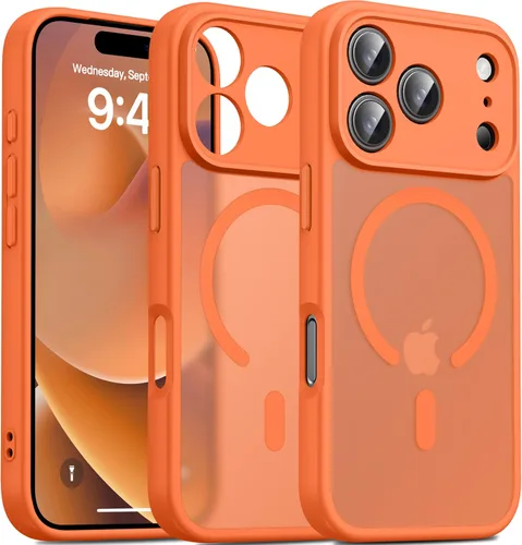 Miniatura 92 de Oterkin Funda magnética para Samsung Galaxy S24 Ultra mate, funda para teléfono S24 Ultra compatible con MagSafe, esmerilada, translúcida, a prueba