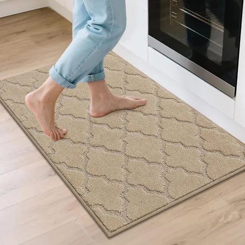 Miniatura 44 de COSY HOMEER Alfombras suaves de cocina [2 piezas] para el frente del fregadero súper absorbentes, tapetes y tapetes de cocina de 20 x 30 pulgadas/20