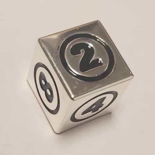 Miniatura 2 de 1 x Dados de metal para Commander EDH Tiny Leaders Magic: The Gathering MTG Die