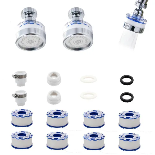 Miniatura 8 de Filtro de grifo de cocina, rotación de 360° para agua del grifo de cocina del hogar, a prueba de salpicaduras y filtro de aumento de presión