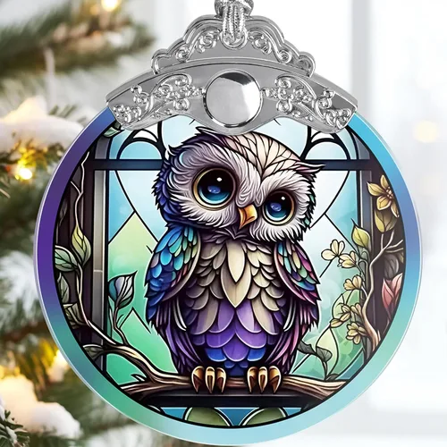 Miniatura 21 de Jocidea Adorno de Navidad de margaritas – Decoración colgante de árbol, atrapasoles – Regalo para amantes de las margaritas (blanco)