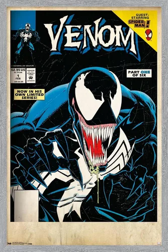 Miniatura 16 de Trends International Marvel Comics Venom - Póster de pared con cubierta protectora letal #1, 14.725 x 22.375 pulgadas, versión enmarcada de madera