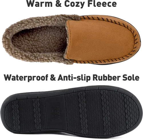 Miniatura 4 de Mocasines para hombre, con forro polar, espuma viscoelástica, para interiores y exteriores
