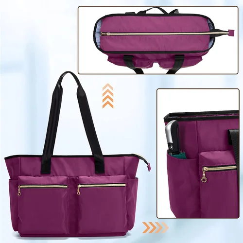 Miniatura 3 de Damero Bolsa de enfermera con funda para laptop para el trabajo y el cuidado del hogar, estudiantes de medicina