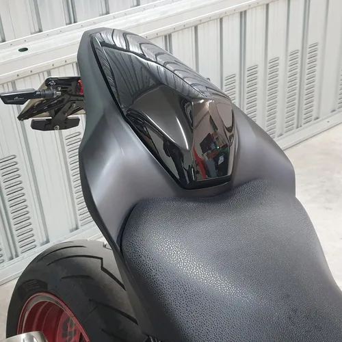 Miniatura 2 de Funda de asiento trasero de motocicleta para Z H2 ZH2 2020-2025 Z900 2017-2024 Passenger Pillion Solo Cowl Hard ABS Tail Section Fairing (negro)