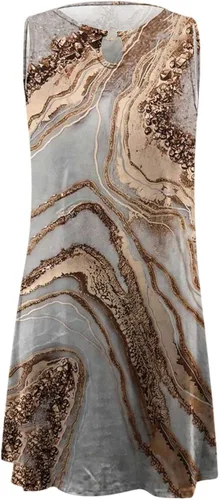 Miniatura 3 de Mother of The Bride Dresses for Wedding Women's Elegant Trendy Floral Printed Sun Dress Holiday Vacation Maxi Dress