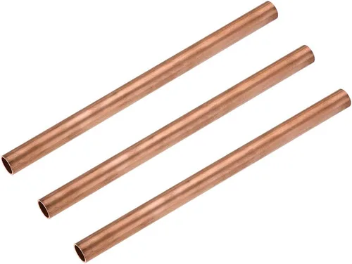 Miniatura 6 de uxcell Tubo redondo de cobre, 0.591 in OD 0.039 in espesor de pared 3.937 in longitud tubo recto tubo 3 piezas